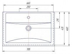ASB-Woodline Мебель для ванной Венеция 70 подвесная белая патина серебро – фотография-20